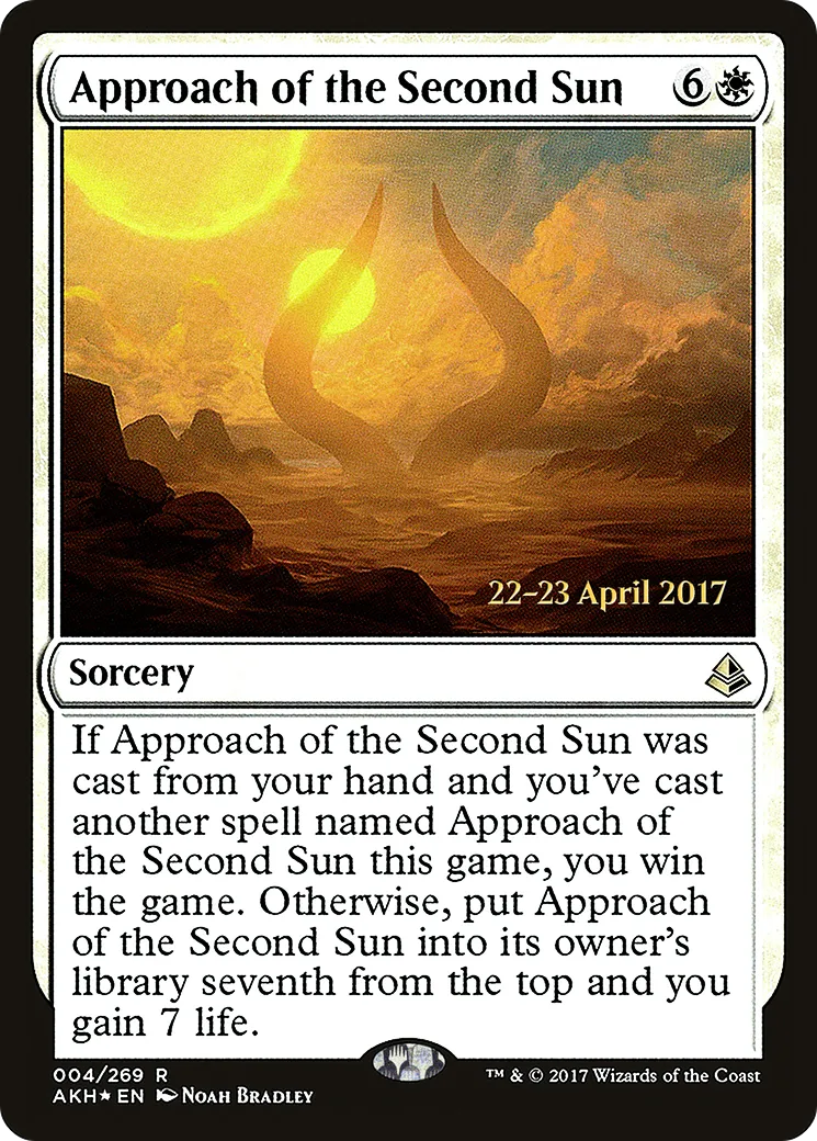 Approach of the Second Sun — Amonkhet Promos — Magic: The Gathering