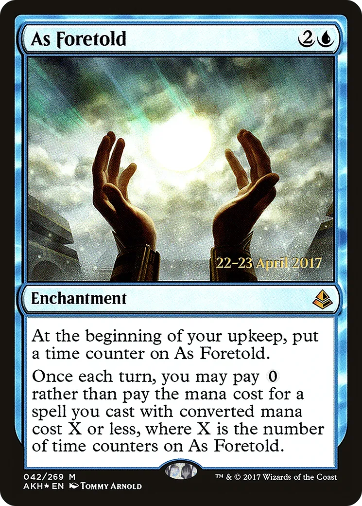 As Foretold — Amonkhet Promos — Magic: The Gathering