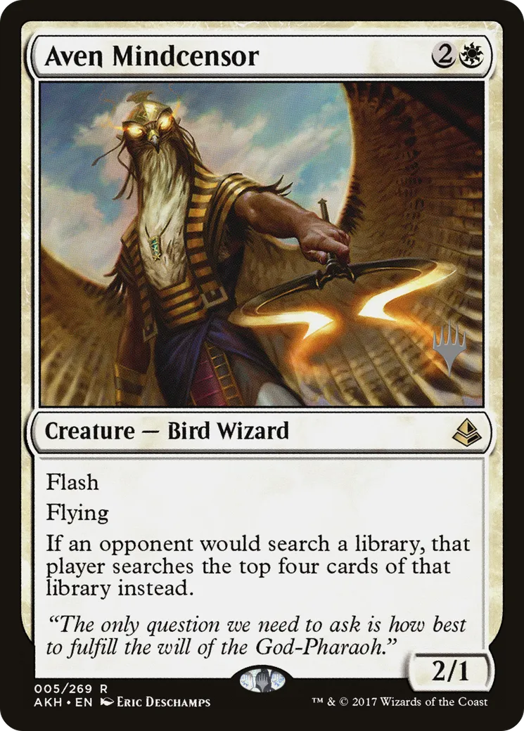 Aven Mindcensor — Amonkhet Promos — Magic: The Gathering