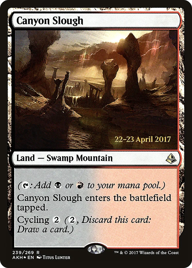Canyon Slough — Amonkhet Promos — Magic: The Gathering