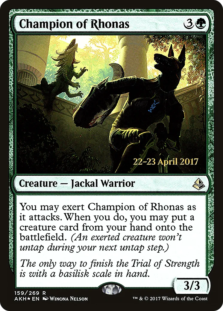 Championne de Rhonas — Amonkhet Promos — Magic: The Gathering