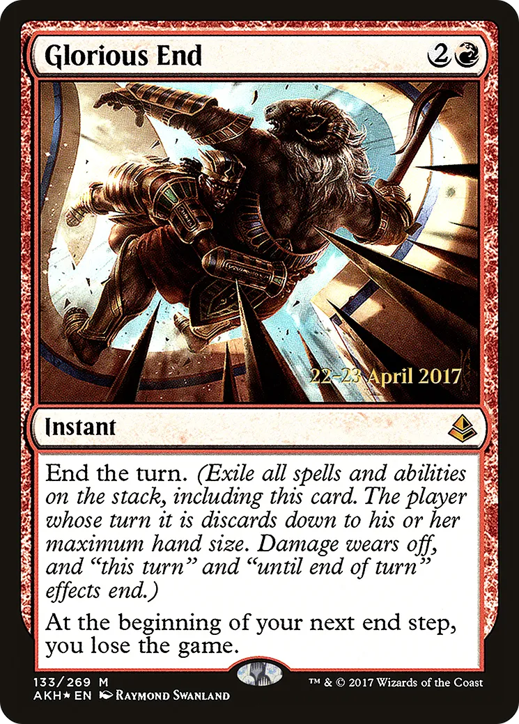 Glorious End — Amonkhet Promos — Magic: The Gathering