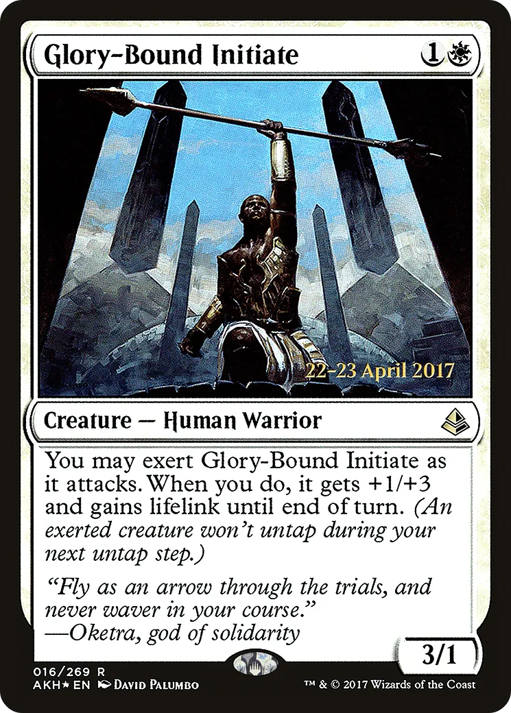 Glory-Bound Initiate — Amonkhet Promos — Magic: The Gathering