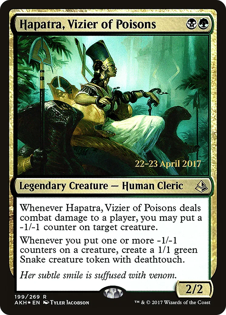 Hapatra, vizir des poisons — Amonkhet Promos — Magic: The Gathering
