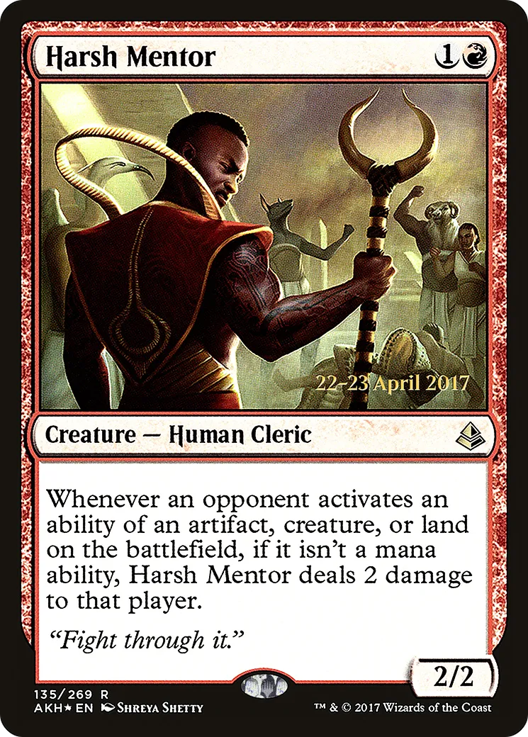 Harsh Mentor — Amonkhet Promos — Magic: The Gathering