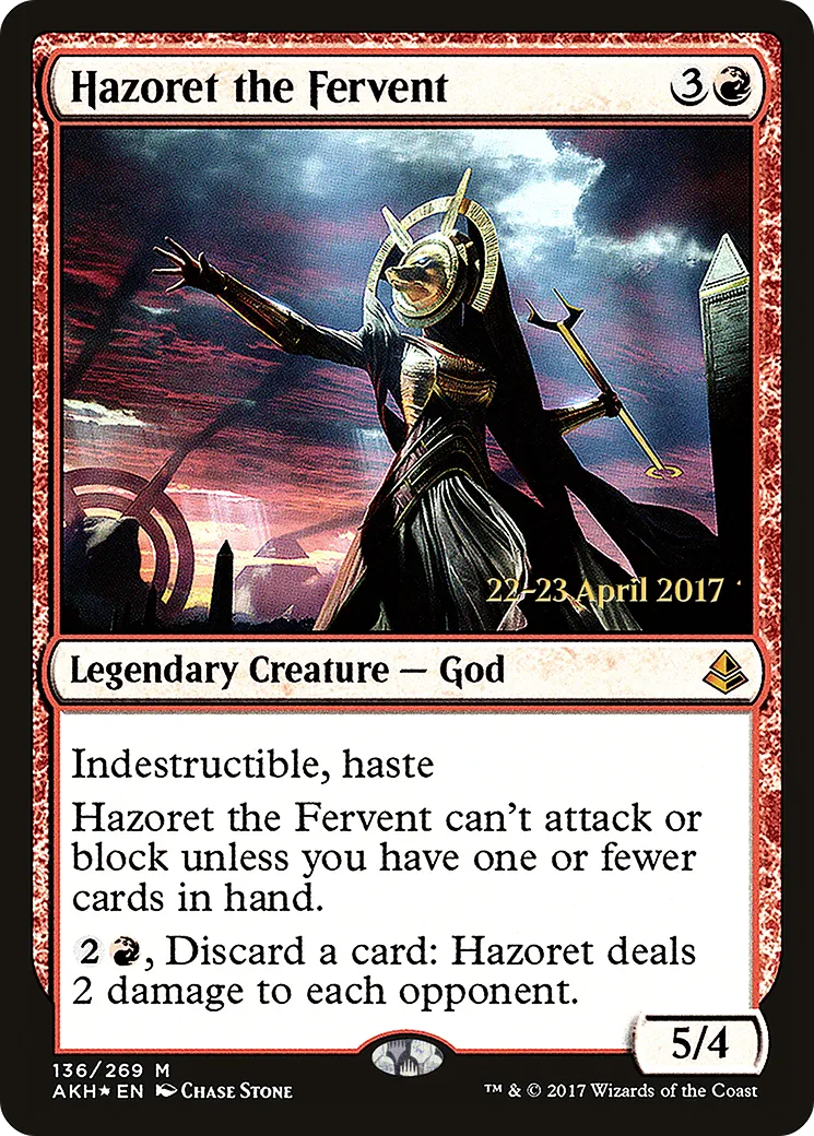 Hazoret the Fervent — Amonkhet Promos — Magic: The Gathering