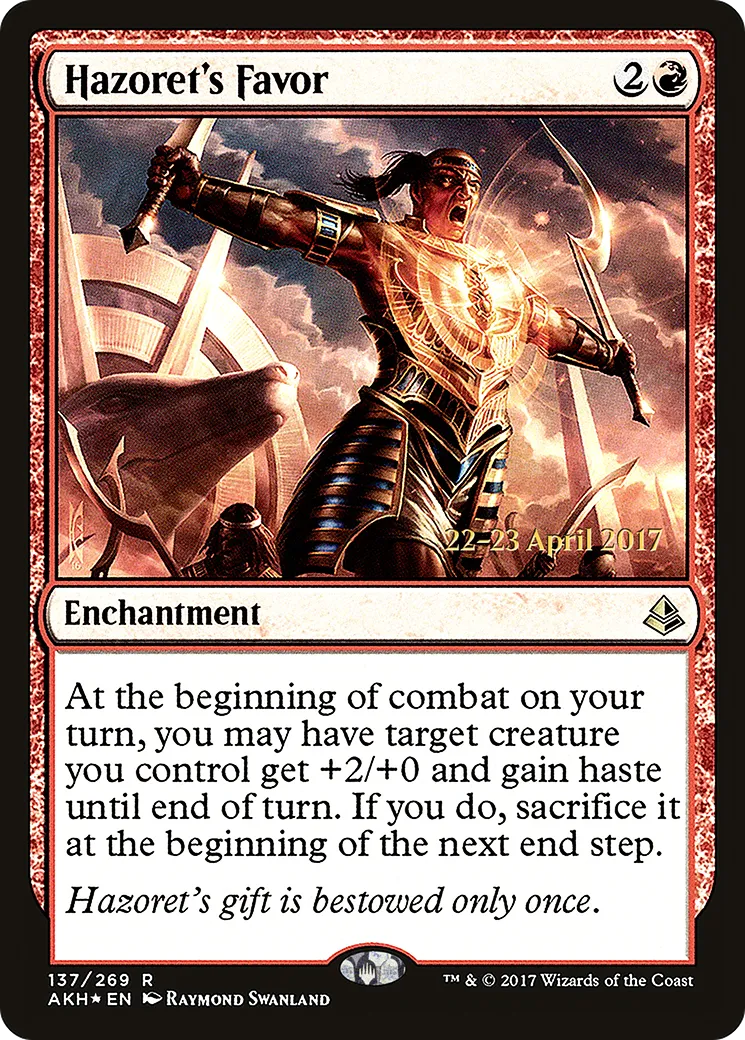 Faveur d'Hazoret — Amonkhet Promos — Magic: The Gathering