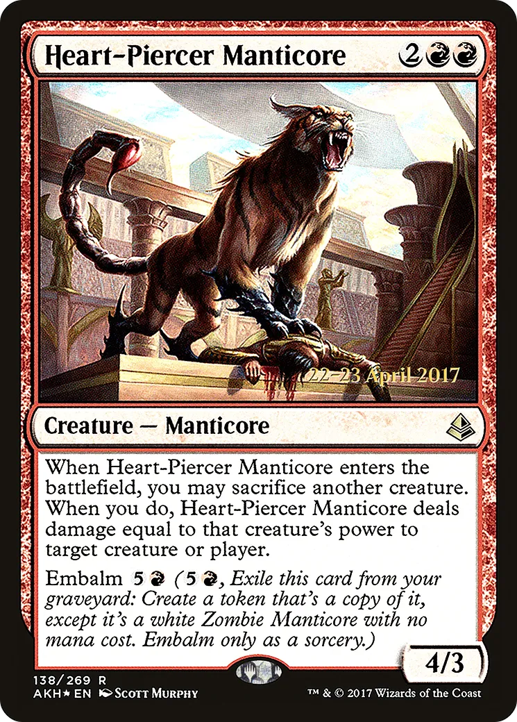 Manticore perce-cœur — Amonkhet Promos — Magic: The Gathering