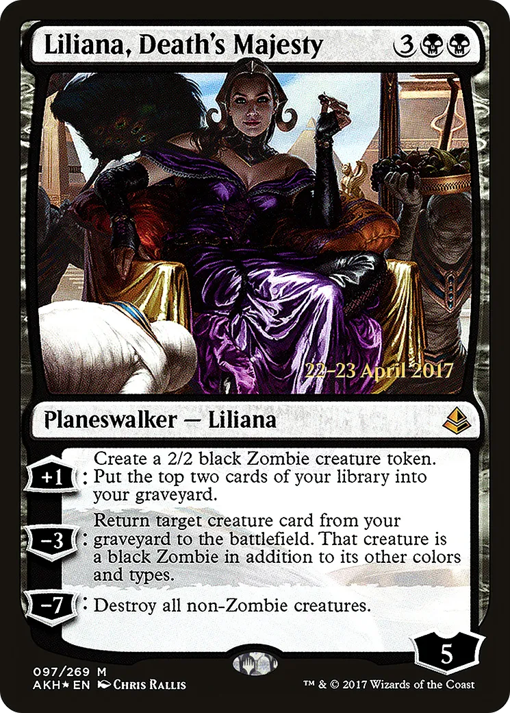 Liliana, Death's Majesty — Amonkhet Promos — Magic: The Gathering