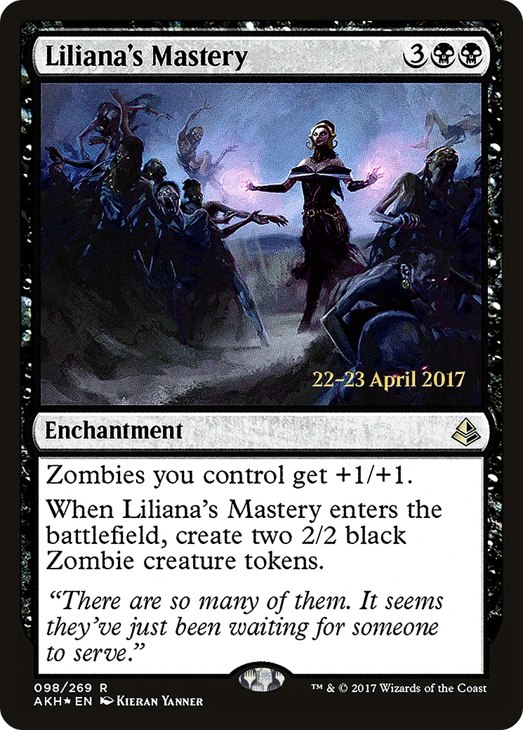 Liliana's Mastery — Amonkhet Promos — Magic: The Gathering