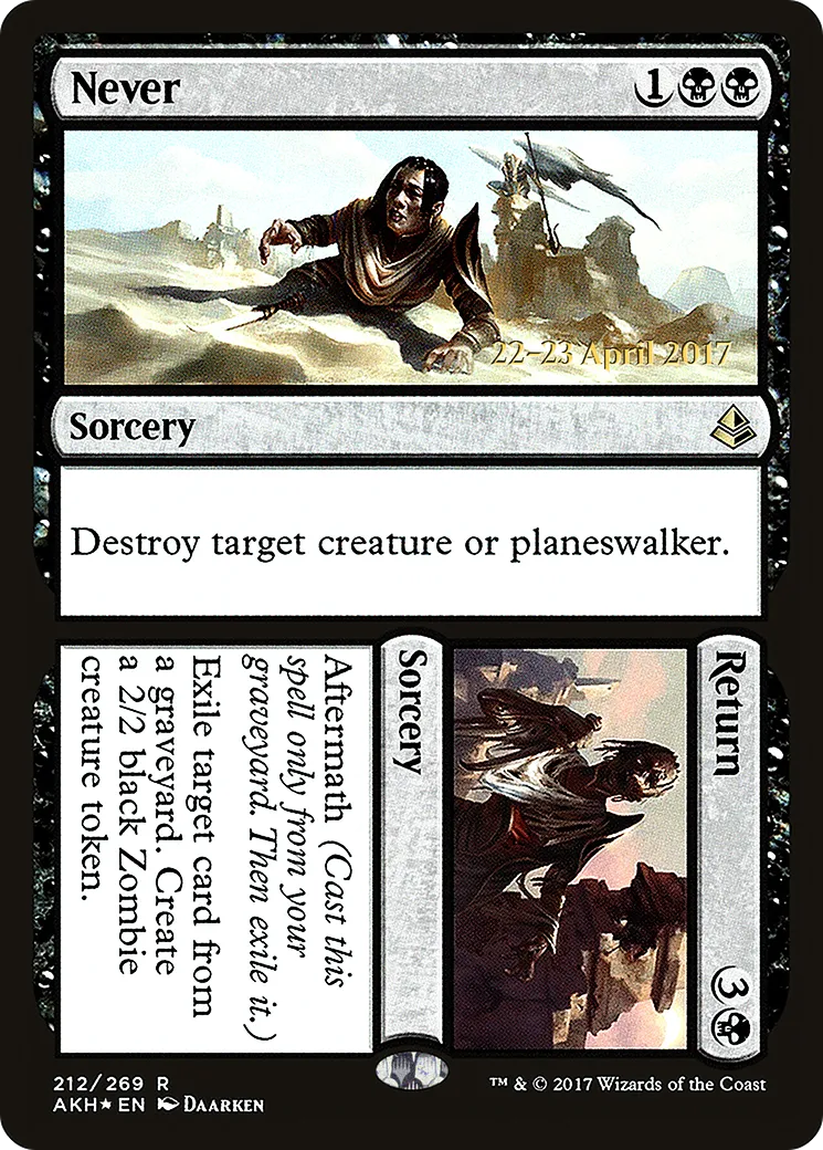 Never // Return — Amonkhet Promos — Magic: The Gathering