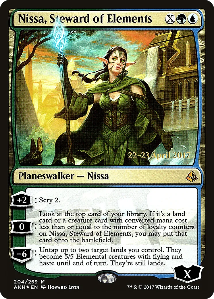 Nissa, Steward of Elements — Amonkhet Promos — Magic: The Gathering