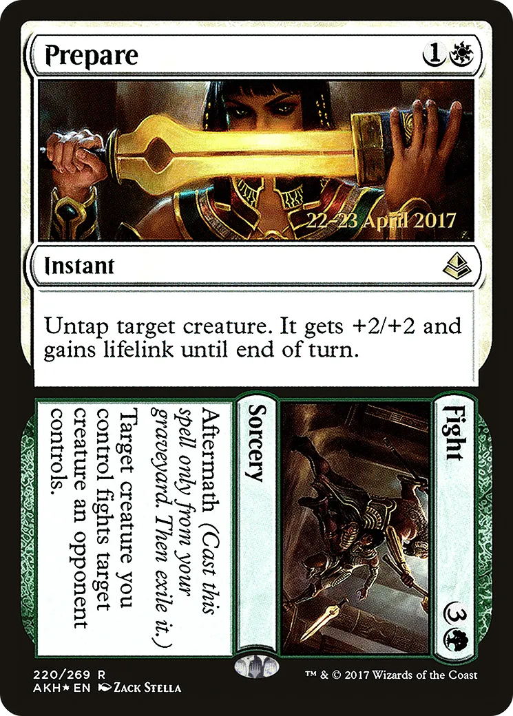Prepare // Fight — Amonkhet Promos — Magic: The Gathering