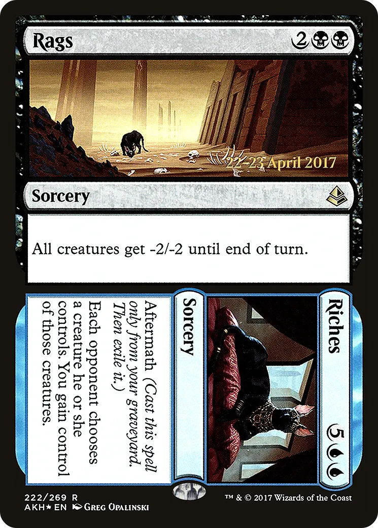 Rags // Riches — Amonkhet Promos — Magic: The Gathering