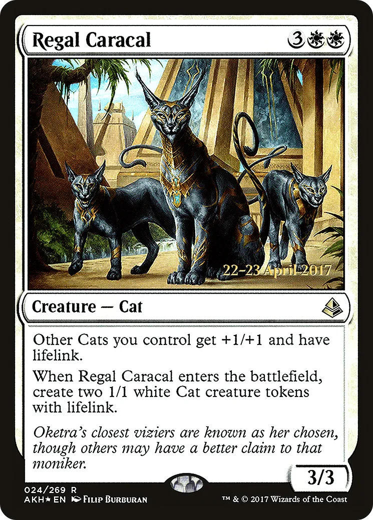 Regal Caracal — Amonkhet Promos — Magic: The Gathering