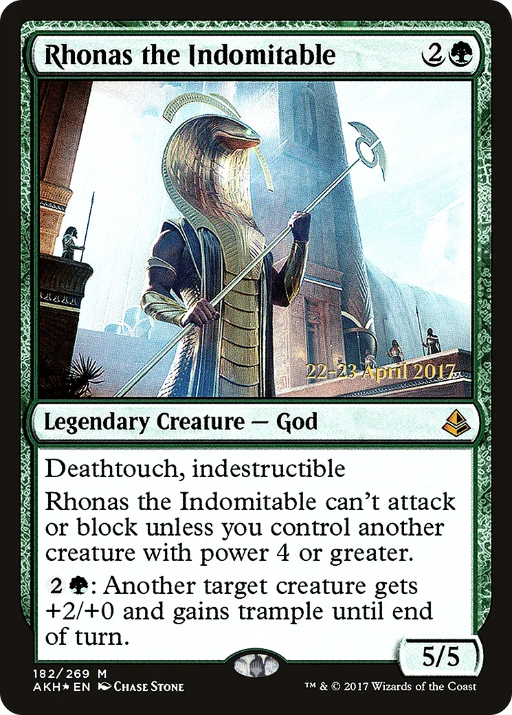 Rhonas l'Indomptable from Amonkhet Promos - Magic: The Gathering