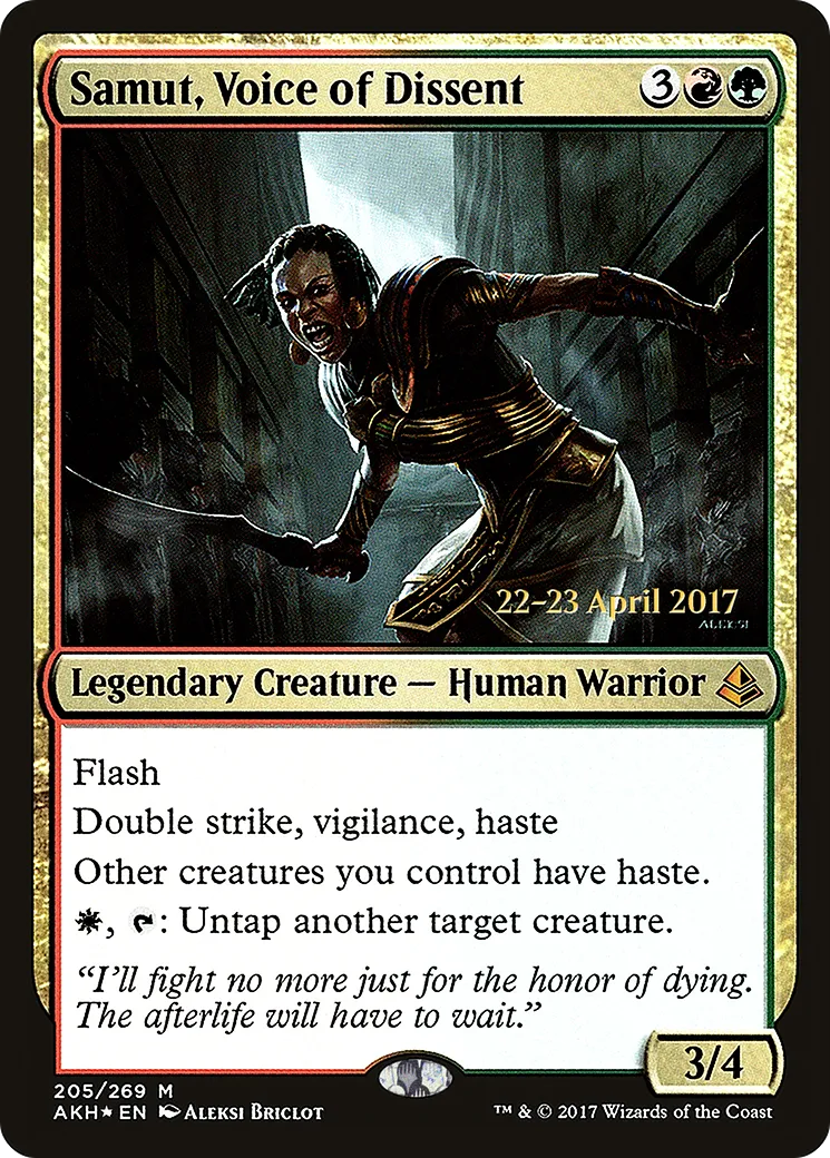 Samut, voix de la sédition — Amonkhet Promos — Magic: The Gathering