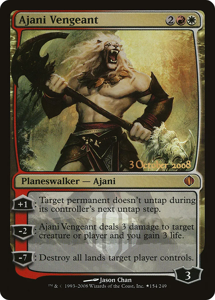 Ajani Vengeant — Shards of Alara Promos — Magic: The Gathering