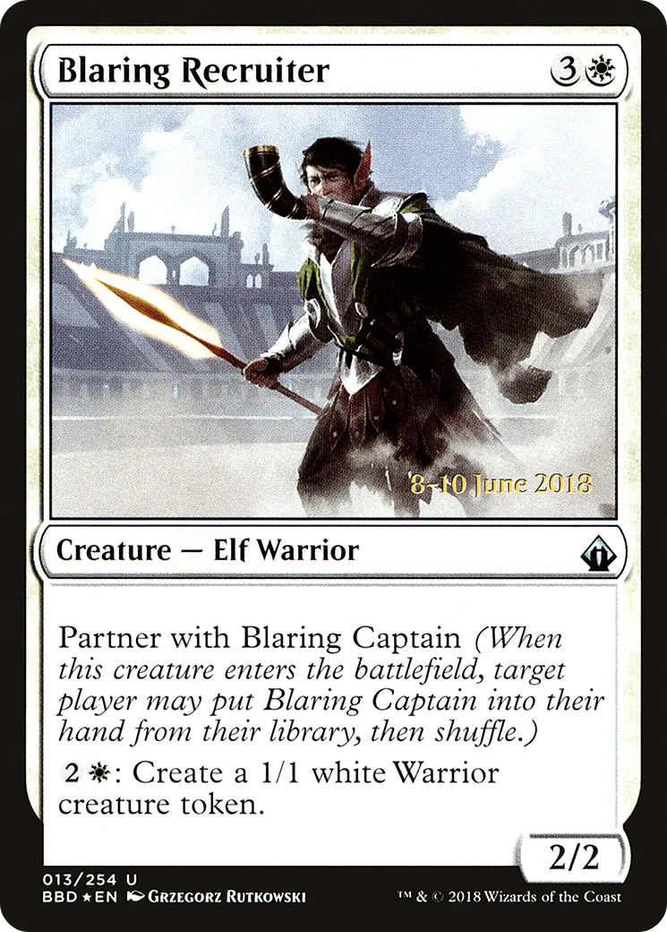 Blaring Recruiter — Battlebond Promos — Magic: The Gathering