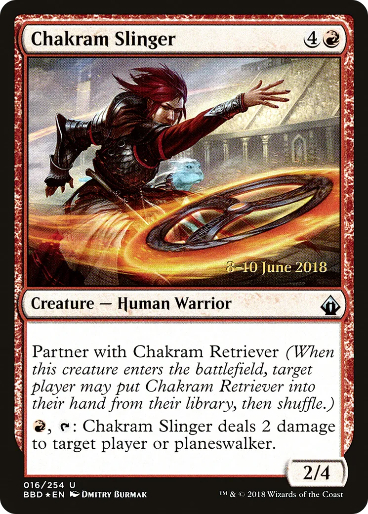 Chakram Slinger — Battlebond Promos — Magic: The Gathering