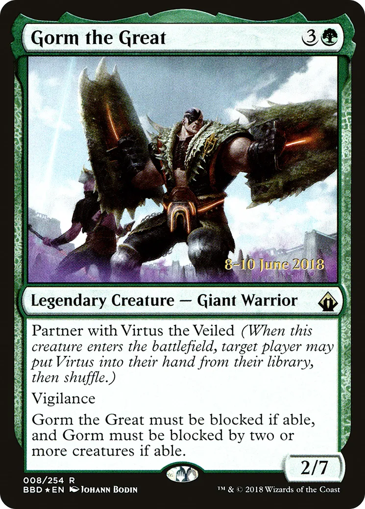 Gorm the Great — Battlebond Promos — Magic: The Gathering