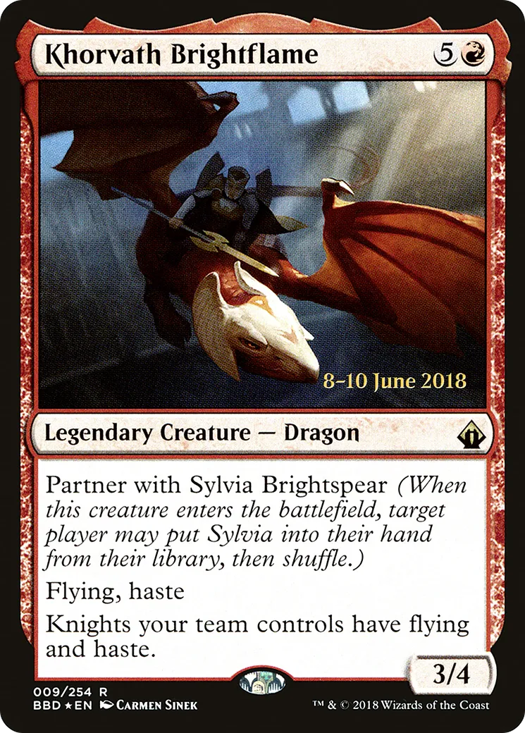 Khorvath Brightflame — Battlebond Promos — Magic: The Gathering