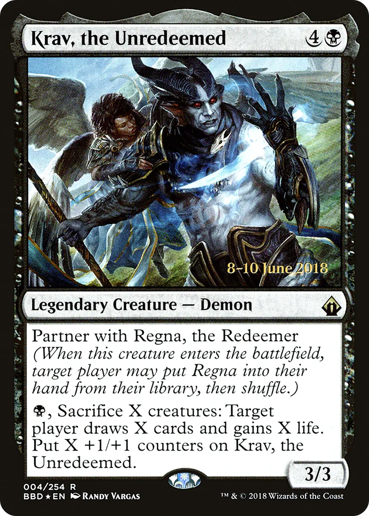 Krav, the Unredeemed — Battlebond Promos — Magic: The Gathering