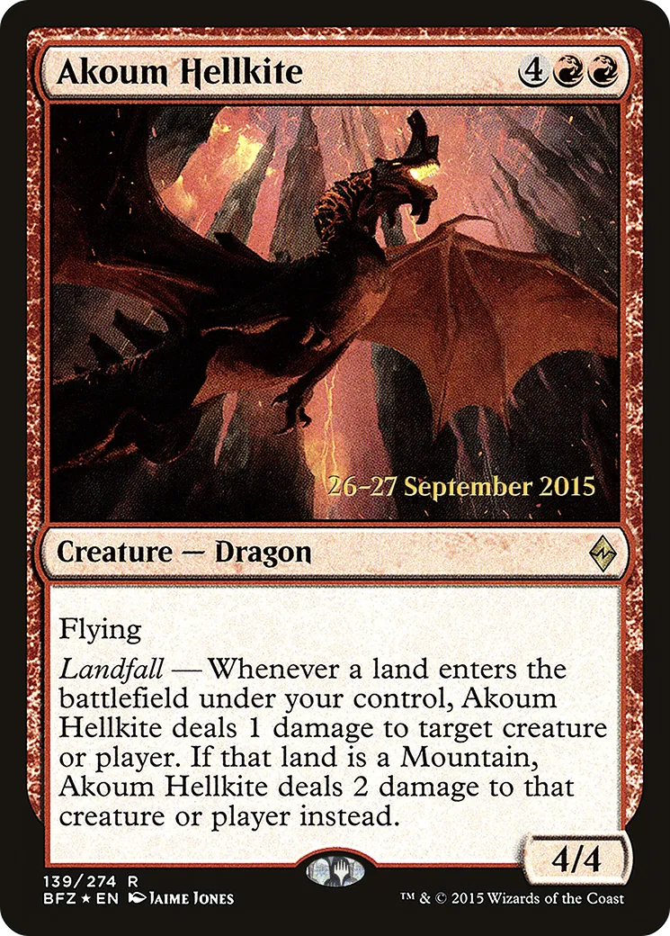Escouflenfer d'Akoum — Battle for Zendikar Promos — Magic: The Gathering