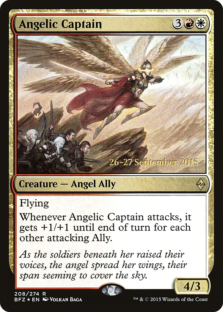 Capitaine angélique — Battle for Zendikar Promos — Magic: The Gathering