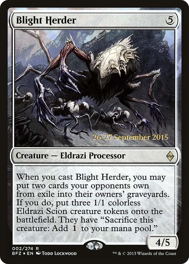 Blight Herder — Battle for Zendikar Promos — Magic: The Gathering