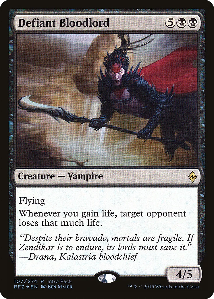 Defiant Bloodlord — Battle for Zendikar Promos — Magic: The Gathering