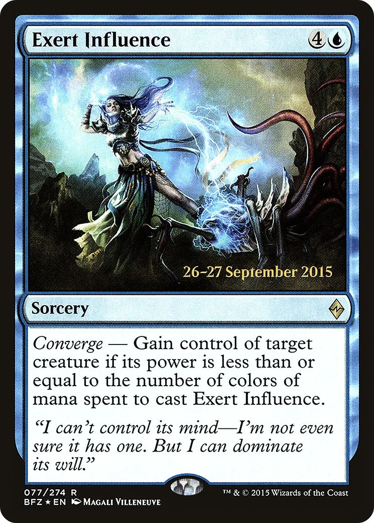 Exercice d'influence from Battle for Zendikar Promos - Magic: The Gathering