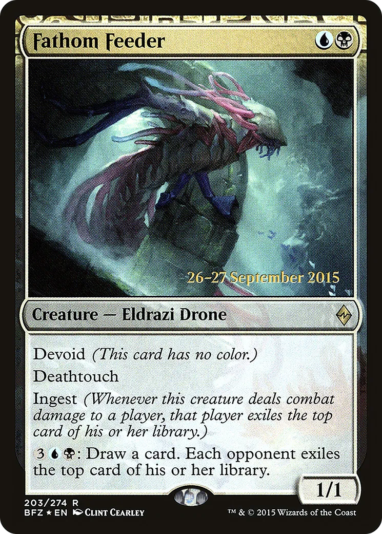 Fathom Feeder — Battle for Zendikar Promos — Magic: The Gathering