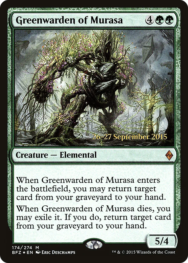 Greenwarden of Murasa — Battle for Zendikar Promos — Magic: The Gathering