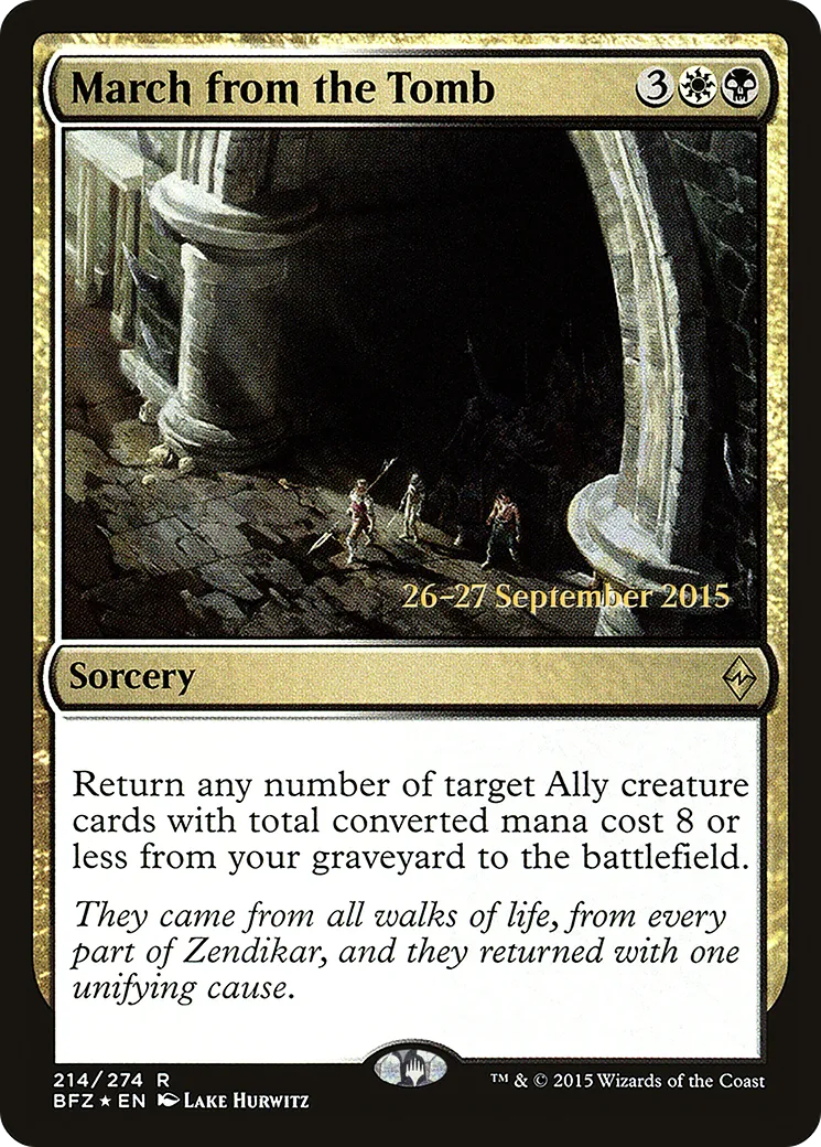 Marche sépulcrale — Battle for Zendikar Promos — Magic: The Gathering