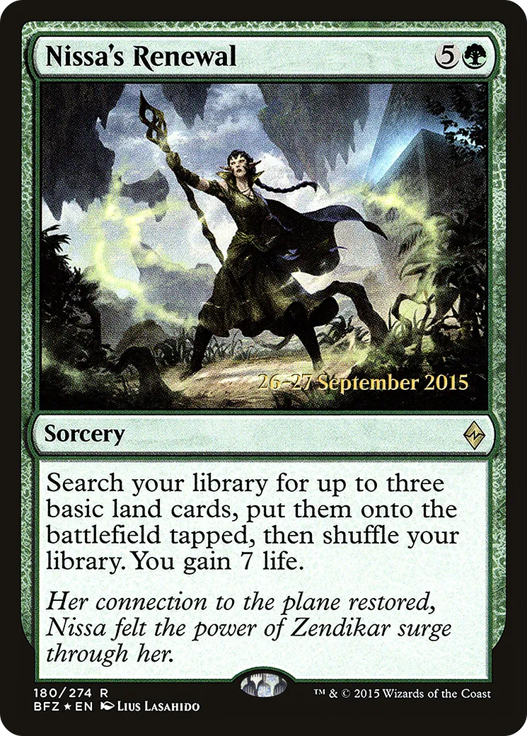 Renouveau de Nissa — Battle for Zendikar Promos — Magic: The Gathering