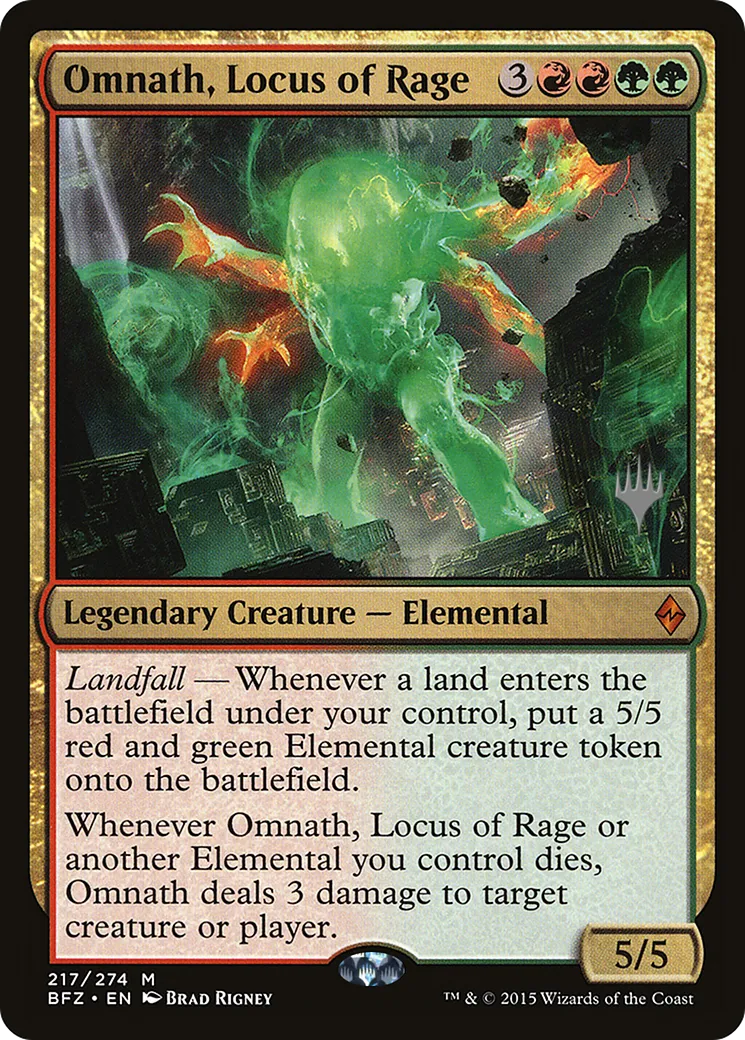 Omnath, Locus of Rage — Battle for Zendikar Promos — Magic: The Gathering