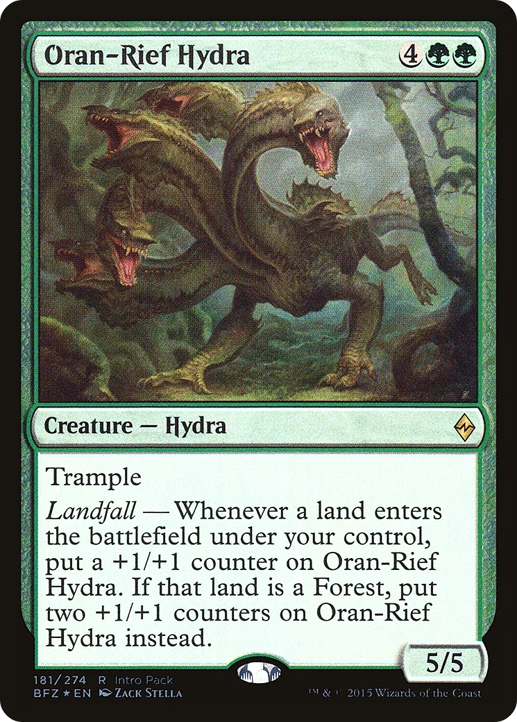 Oran-Rief Hydra — Battle for Zendikar Promos — Magic: The Gathering