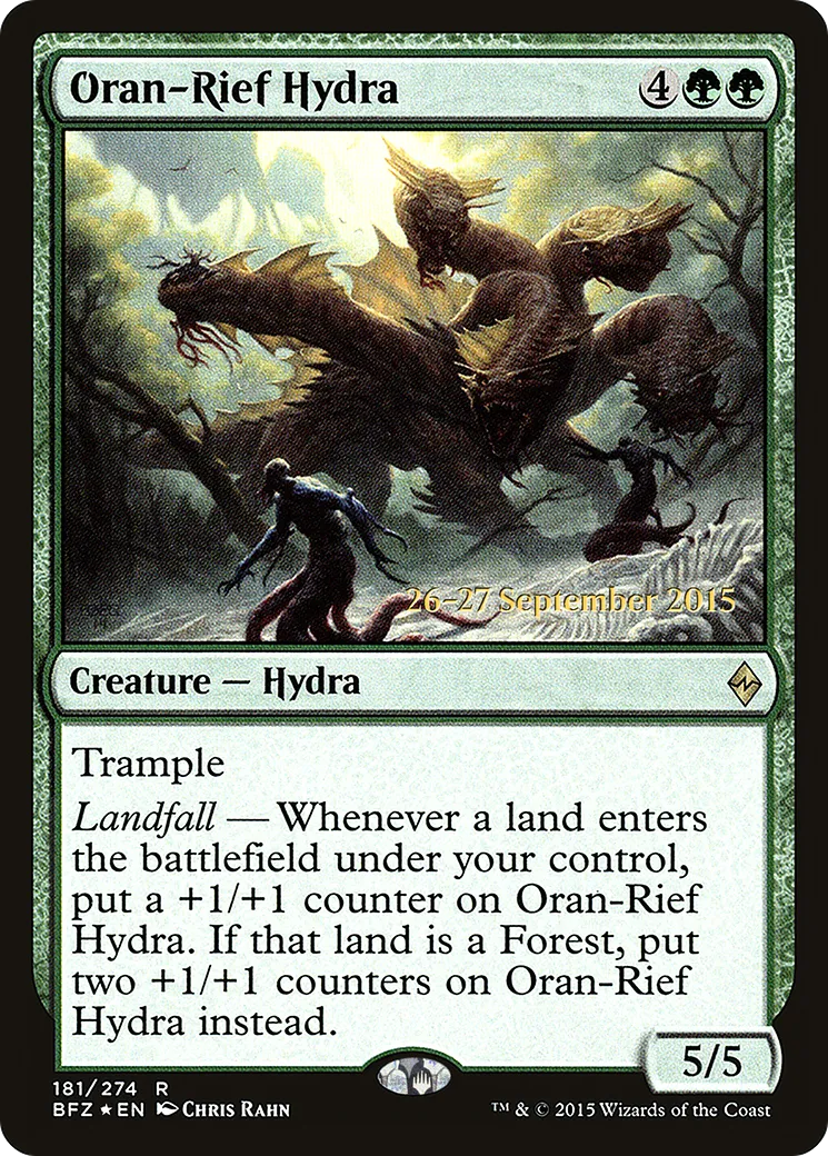 Hydre d'Oran-Rief — Battle for Zendikar Promos — Magic: The Gathering