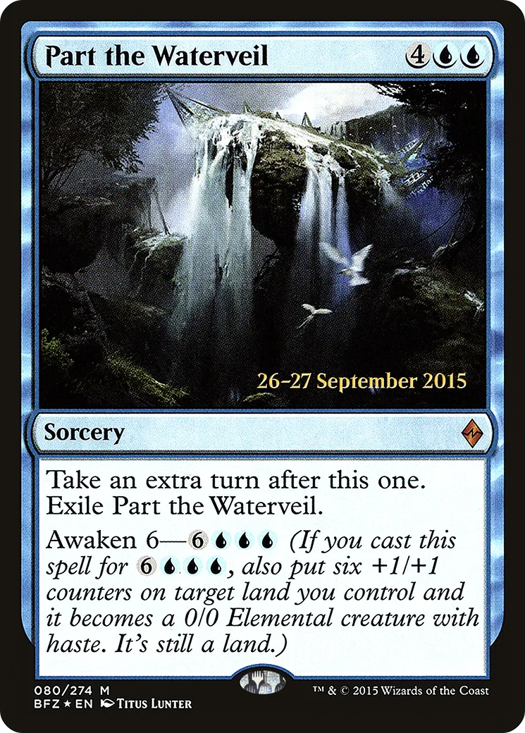 Ouvrir le Voile d'Eau from Battle for Zendikar Promos - Magic: The Gathering