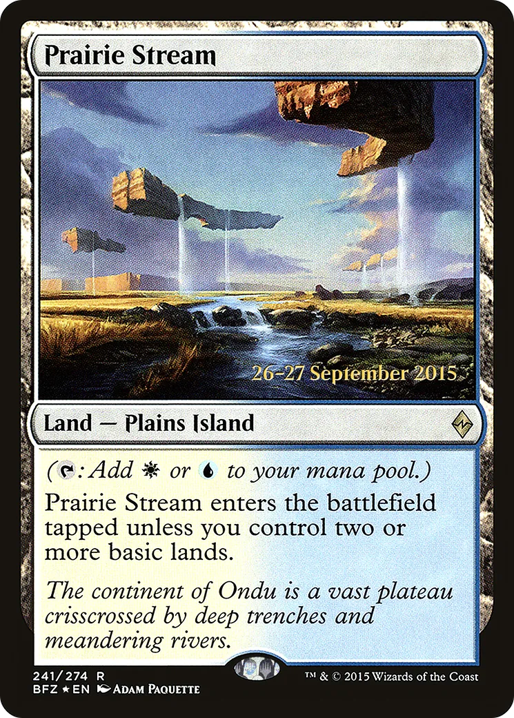 Prairie ruisselante — Battle for Zendikar Promos — Magic: The Gathering