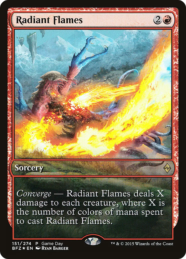 Flammes radieuses from Battle for Zendikar Promos - Magic: The Gathering