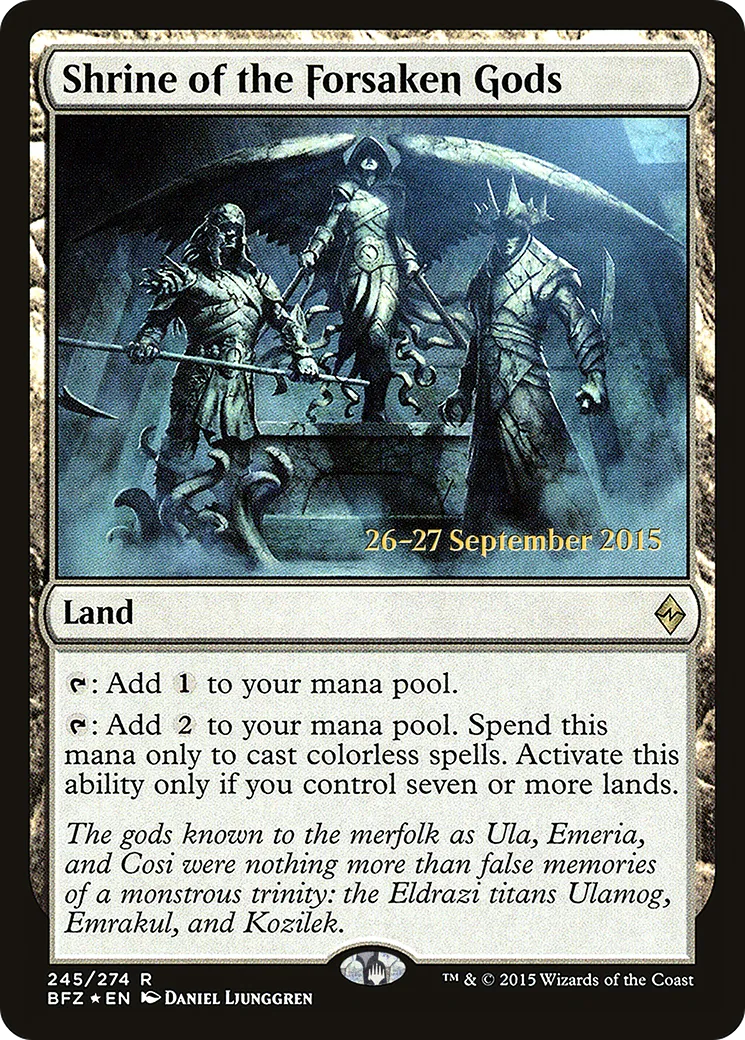 Shrine of the Forsaken Gods — Battle for Zendikar Promos — Magic: The Gathering