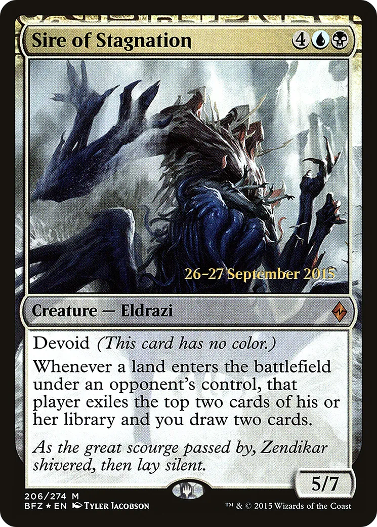 Sire of Stagnation — Battle for Zendikar Promos — Magic: The Gathering
