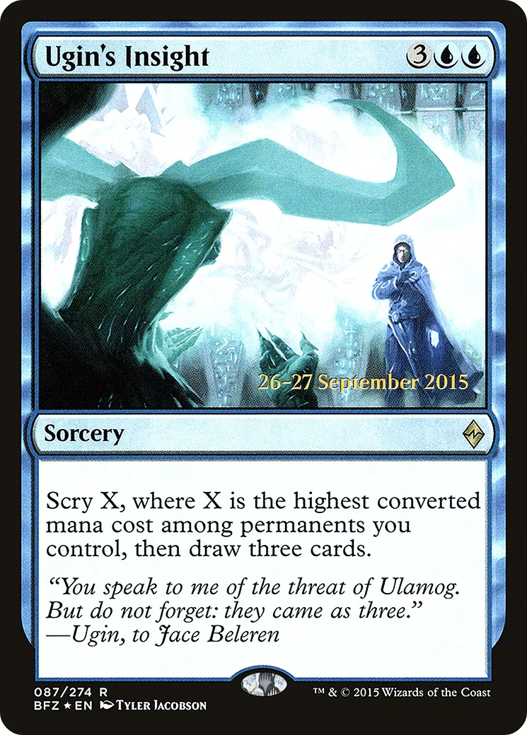 Perspicacité d'Ugin — Battle for Zendikar Promos — Magic: The Gathering
