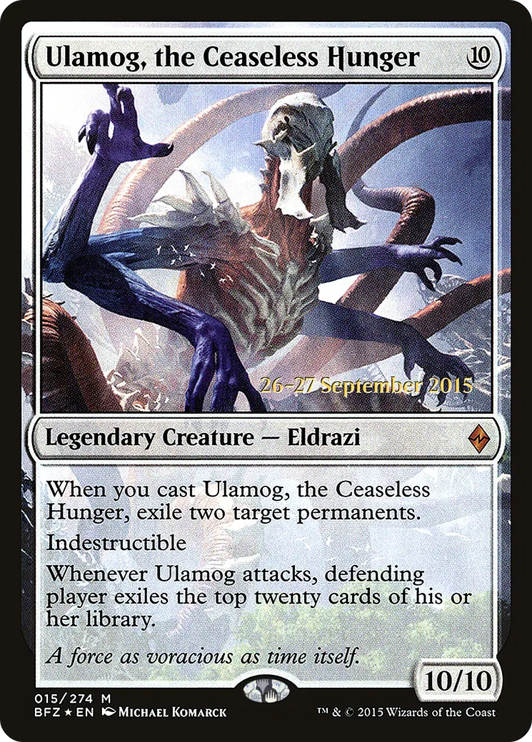 Ulamog, the Ceaseless Hunger — Battle for Zendikar Promos — Magic: The Gathering