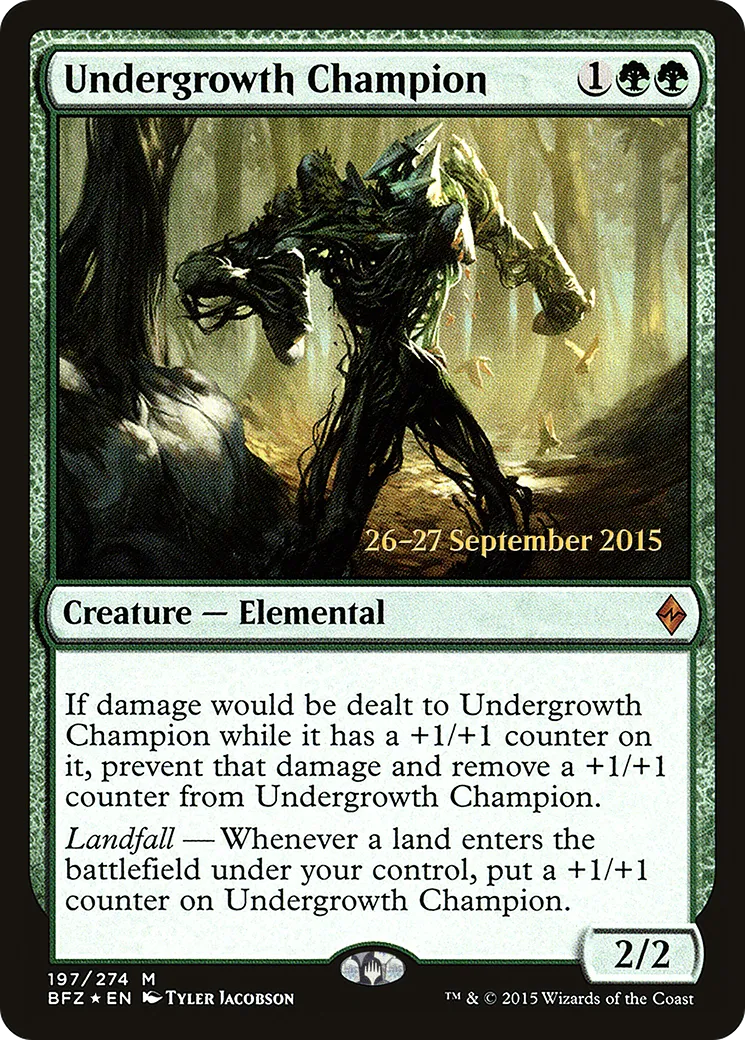 Champion du sous-bois — Battle for Zendikar Promos — Magic: The Gathering