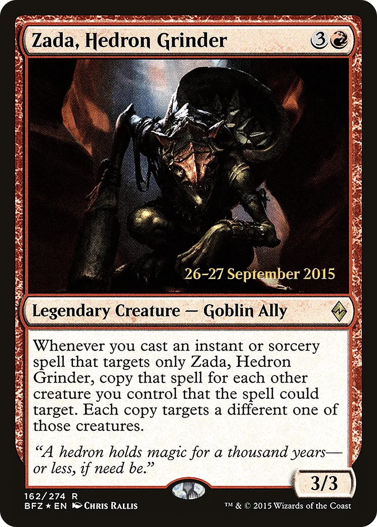 Zada, broyeuse d'hèdron — Battle for Zendikar Promos — Magic: The Gathering