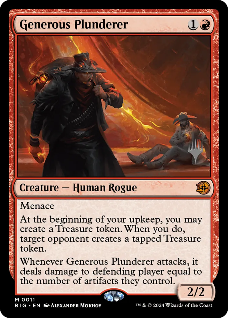 Generous Plunderer — The Big Score Promos — Magic: The Gathering
