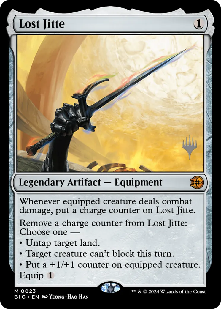 Lost Jitte — The Big Score Promos — Magic: The Gathering